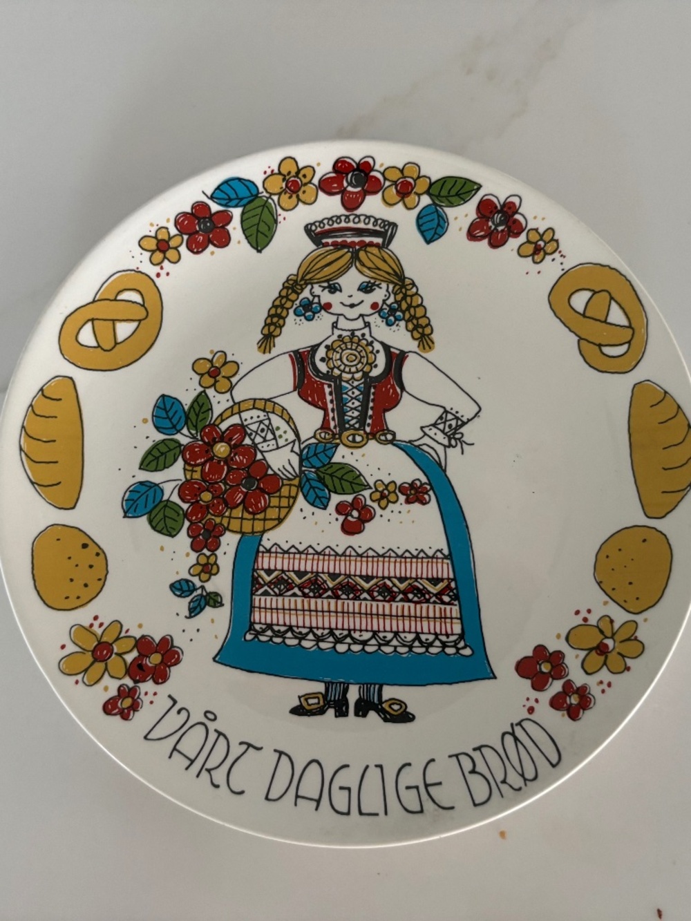 Vintage Decorative Plate by Figgjo Norway. F555 series.